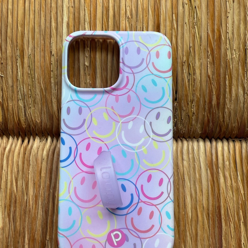 Loopy Case Pink and Blue Protective Phone Case with Grip